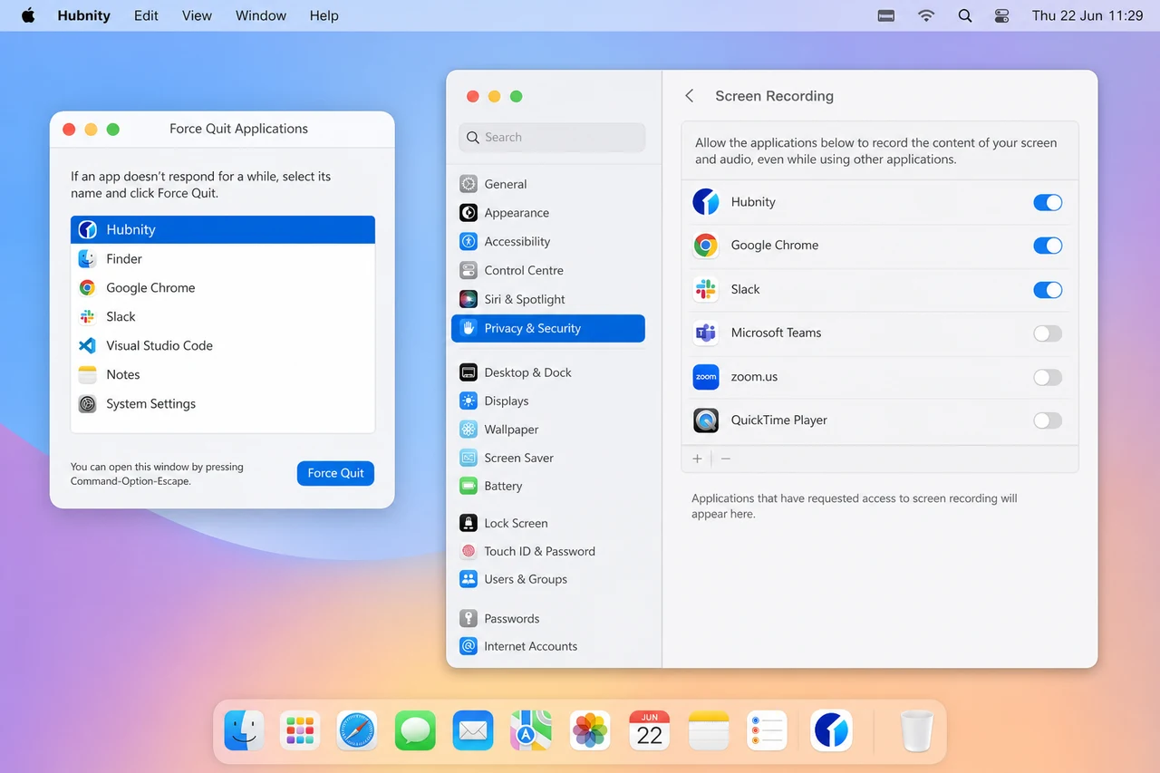 macOS fixes screenshot