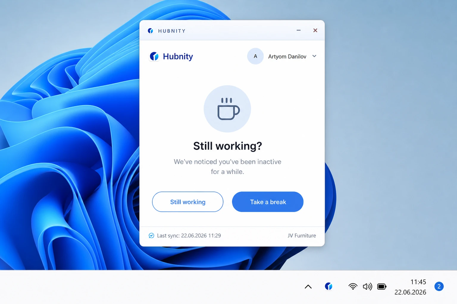 Member experience screenshot
