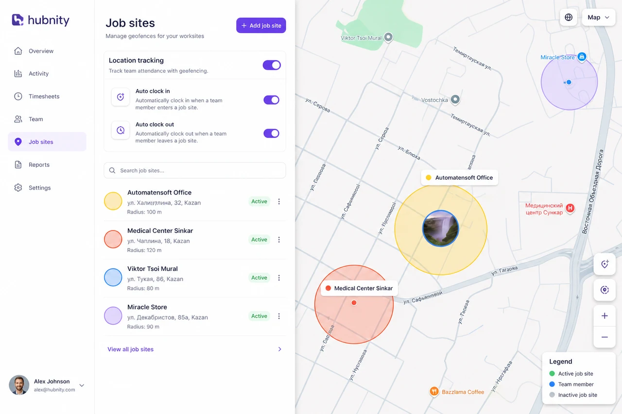 Geofencing overview screenshot