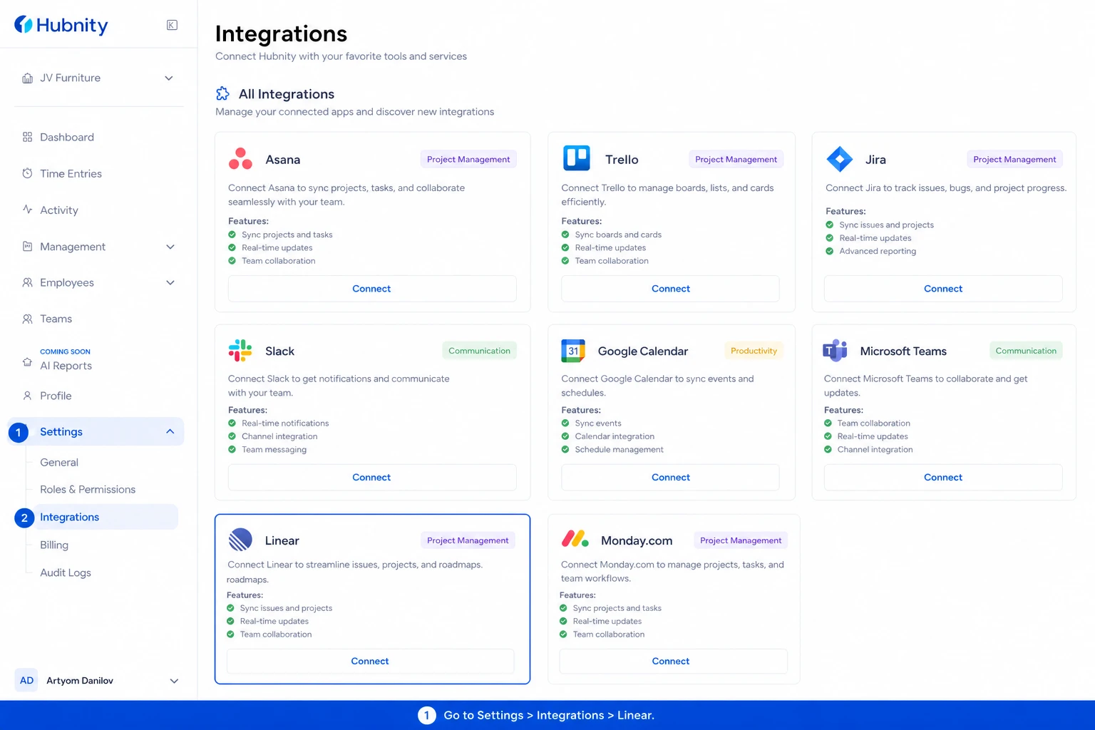 Connect Linear screenshot