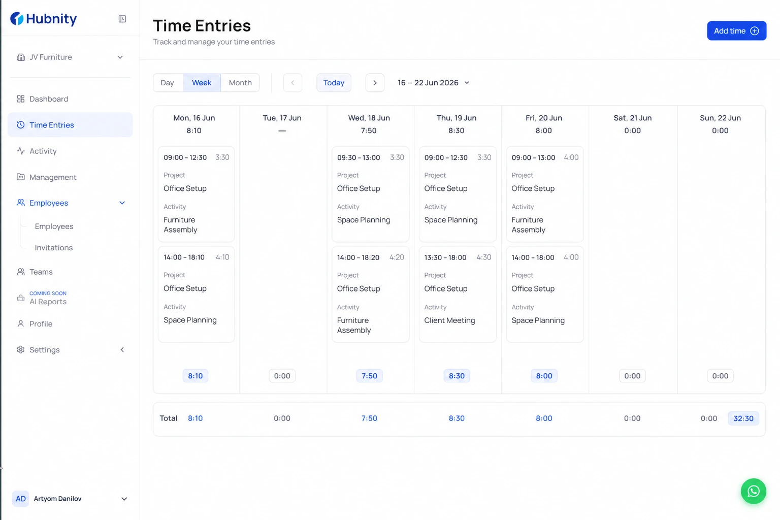 Add manual time for a gap screenshot