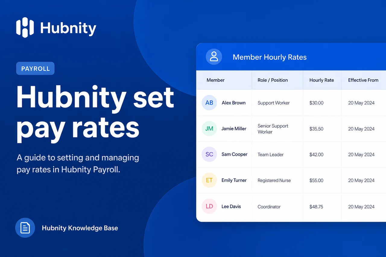 Setting Member Pay Rates