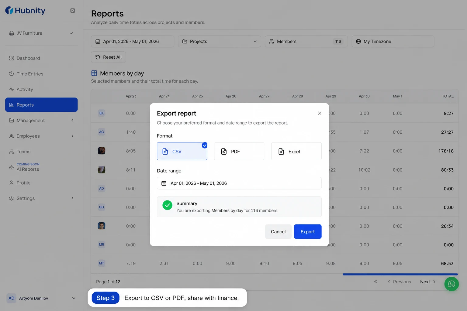 Step 3 screenshot