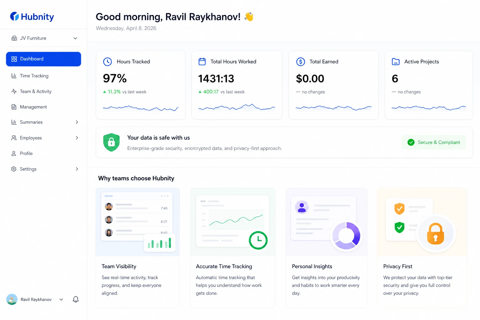 Why teams choose Hubnity screenshot